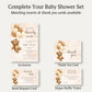 Bearly Wait Brown Baby Shower Invitation