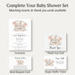 Little Peanut Twin Neutral Baby Shower Invitation