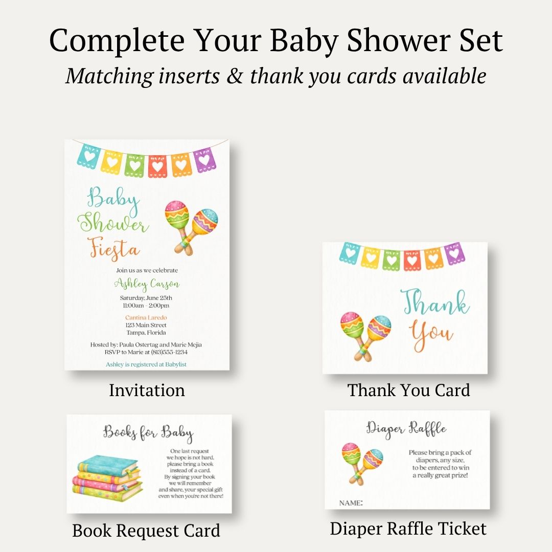 Fiesta Baby Shower Invitation