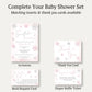 Little Snowflake Pink Baby Shower Invitation