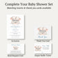 Little Peanut Twin Boy Baby Shower Invitation