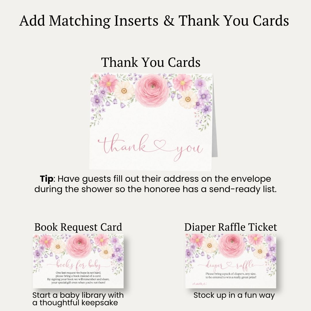 Baby in Bloom Invitation