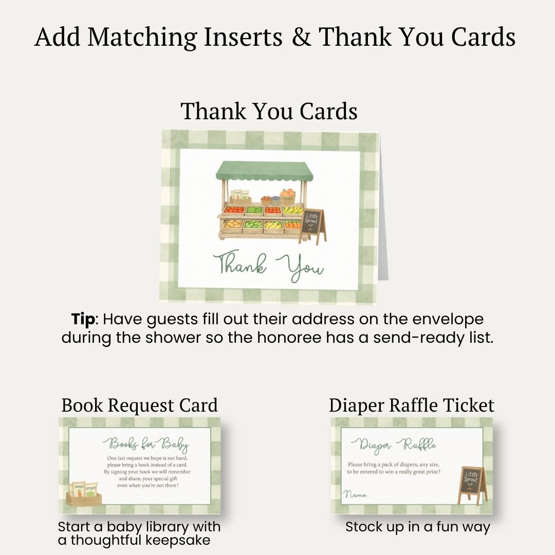 Locally Grown Baby Shower Invitation