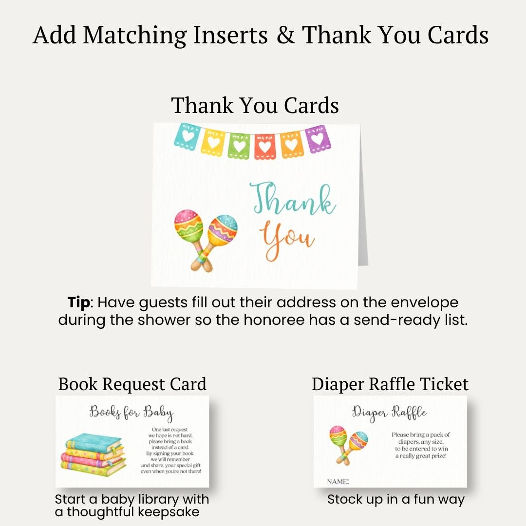 Fiesta Baby Shower Invitation