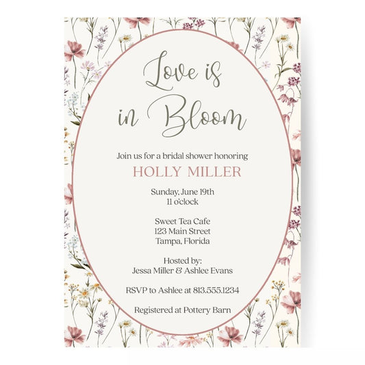 Vintage Love is in Bloom Invitation