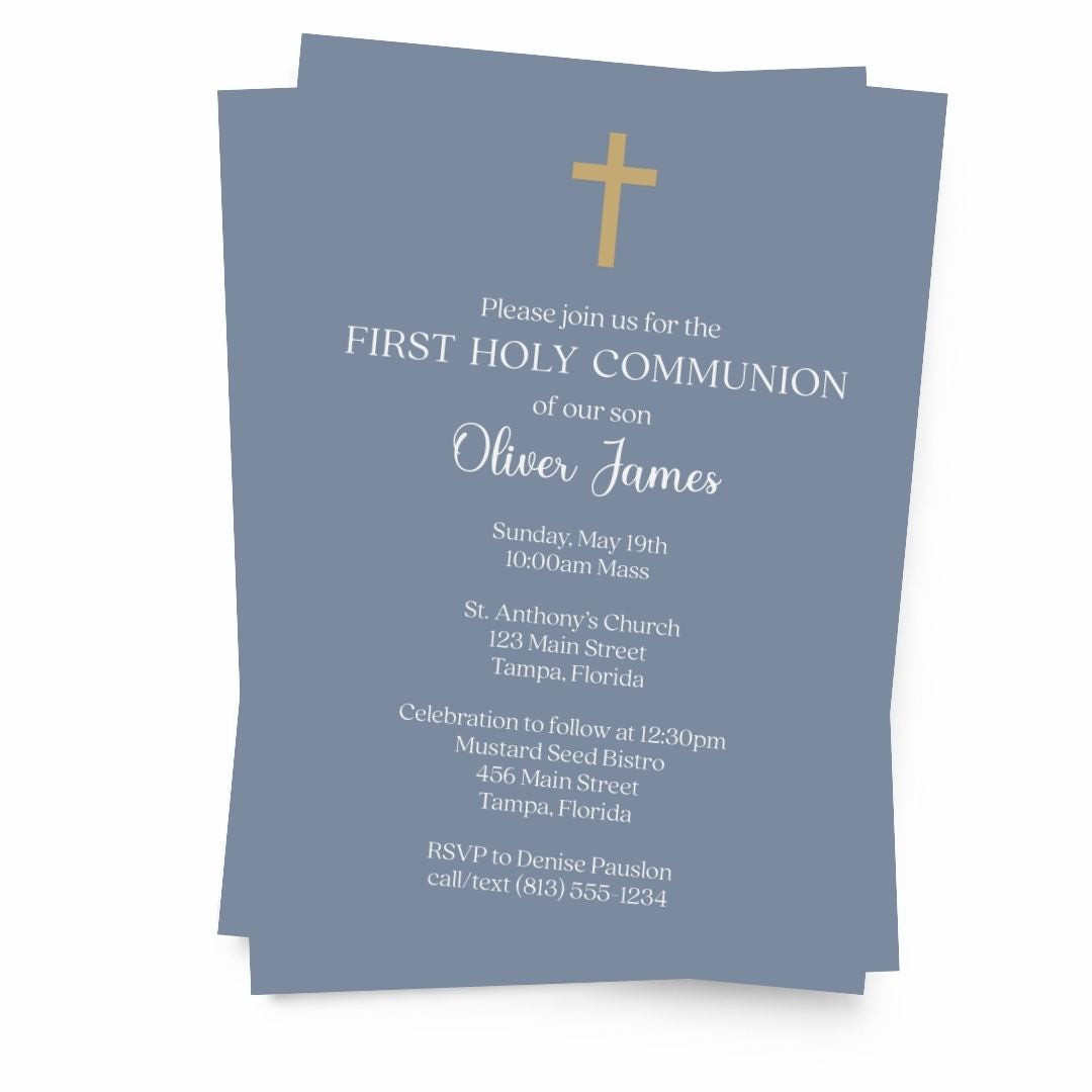 Gracefully Yours, Blue First Holy Communion