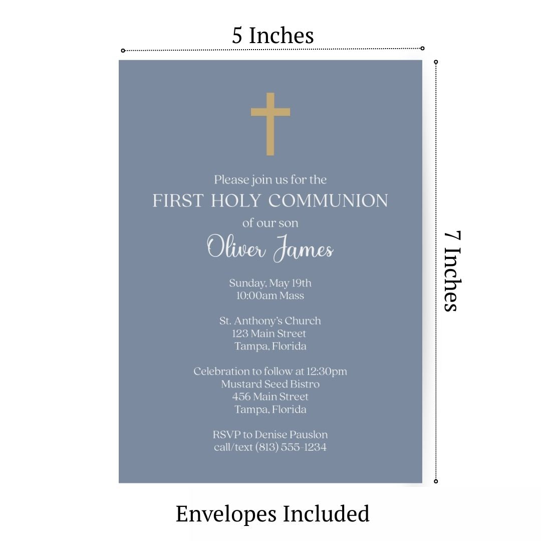 Gracefully Yours, Blue First Holy Communion