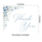 Blooming Corners Something Blue Thank You Cards