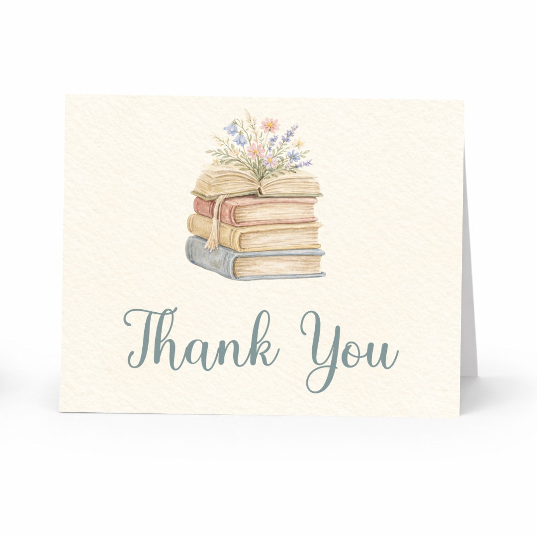 A New Chapter Baby Shower Thank You Card