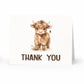 Highland Cow Thank You Cards