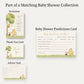 Winnie the Pooh Classic Baby Shower Predictions and Advice Card