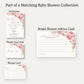 Peonies In Bloom Bridal Shower Advice Cards