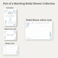 Coastal Bridal Advice Card