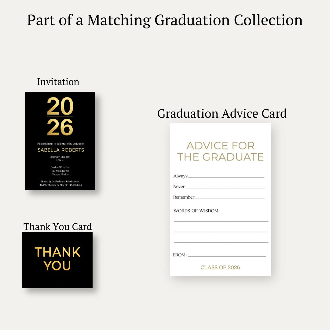 Modern Graduate Advice Card