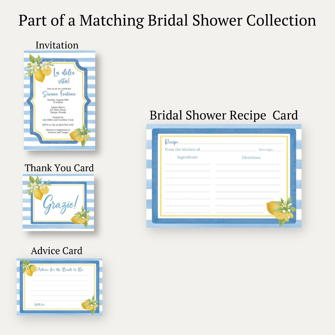 That's Amore Recipe Card