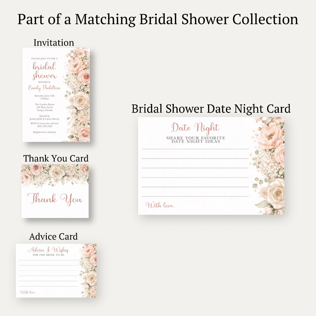 Cascading Florals Date Night Card