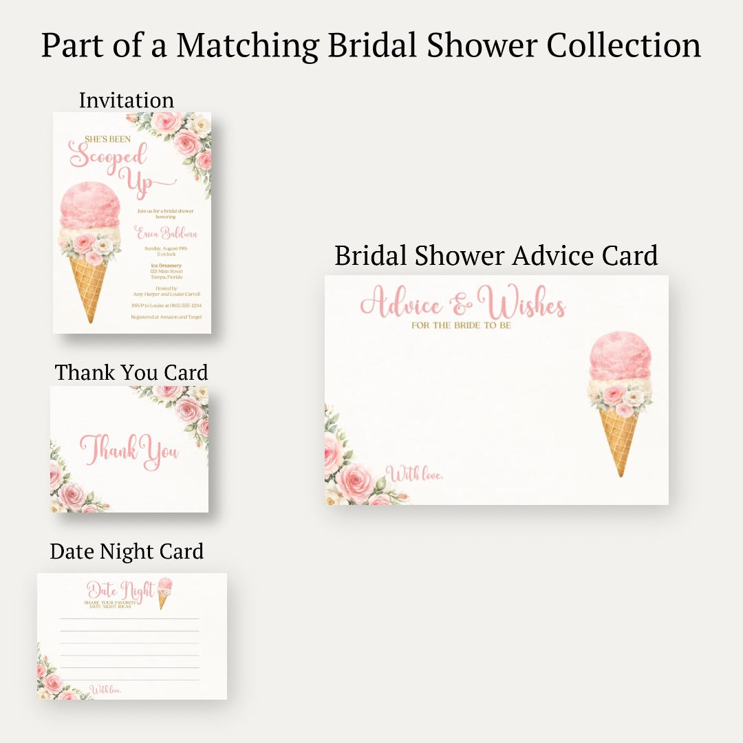 She's Been Scooped Up Advice Card