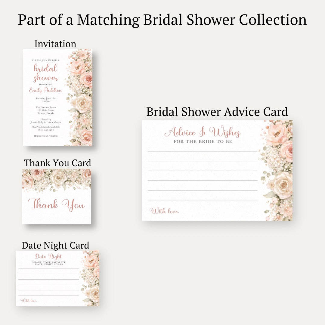 Cascading Florals Advice Card