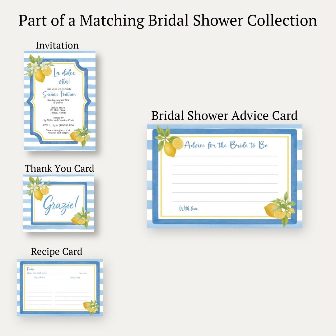 That's Amore Advice Card