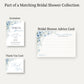 Blooming Corners Something Blue Advice Card