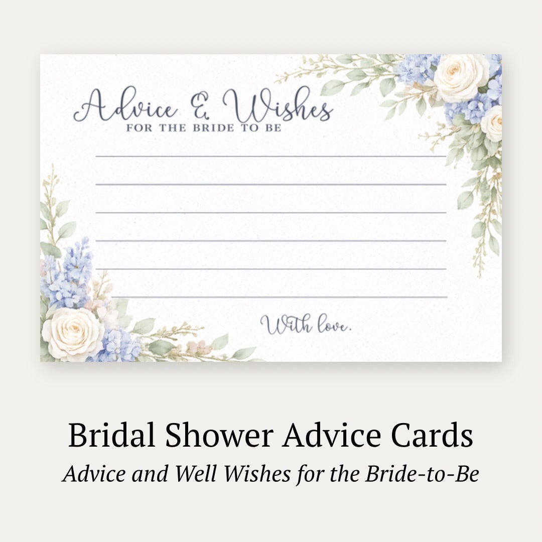 Sage & Blue Blooms Advice Card
