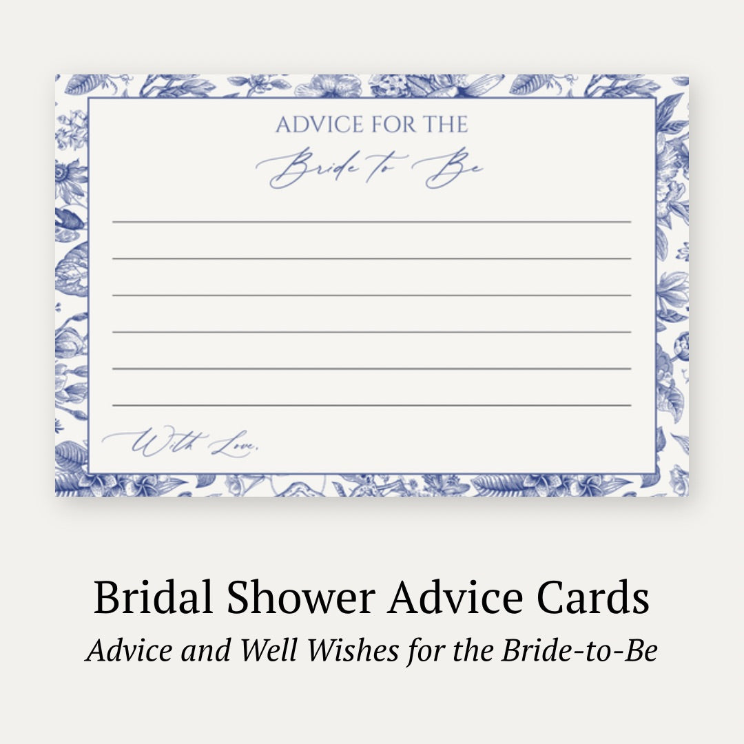 Something Blue Advice Card