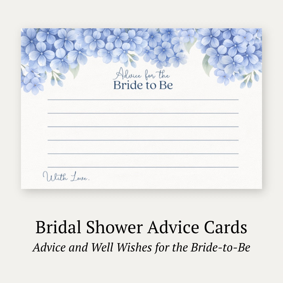 Hydrangea Advice Card