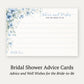 Blooming Corners Something Blue Advice Card