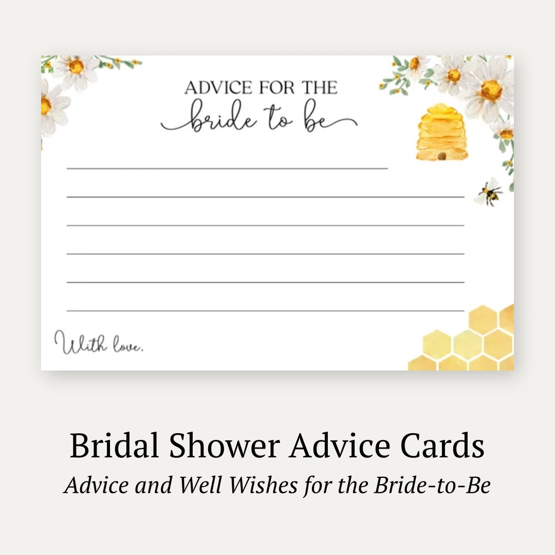 Bride to Bee Advice Card