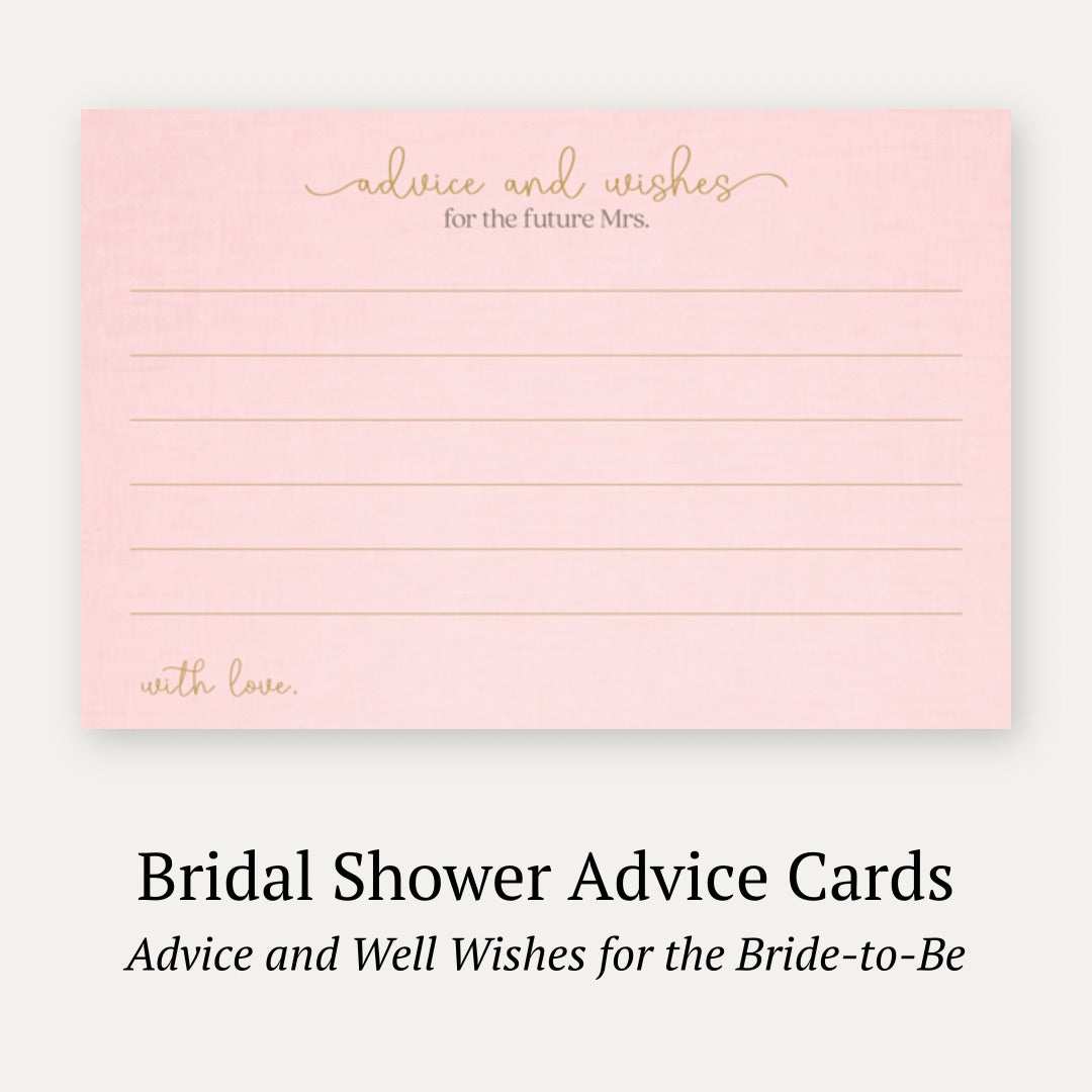 Bridal Gown Advice Card