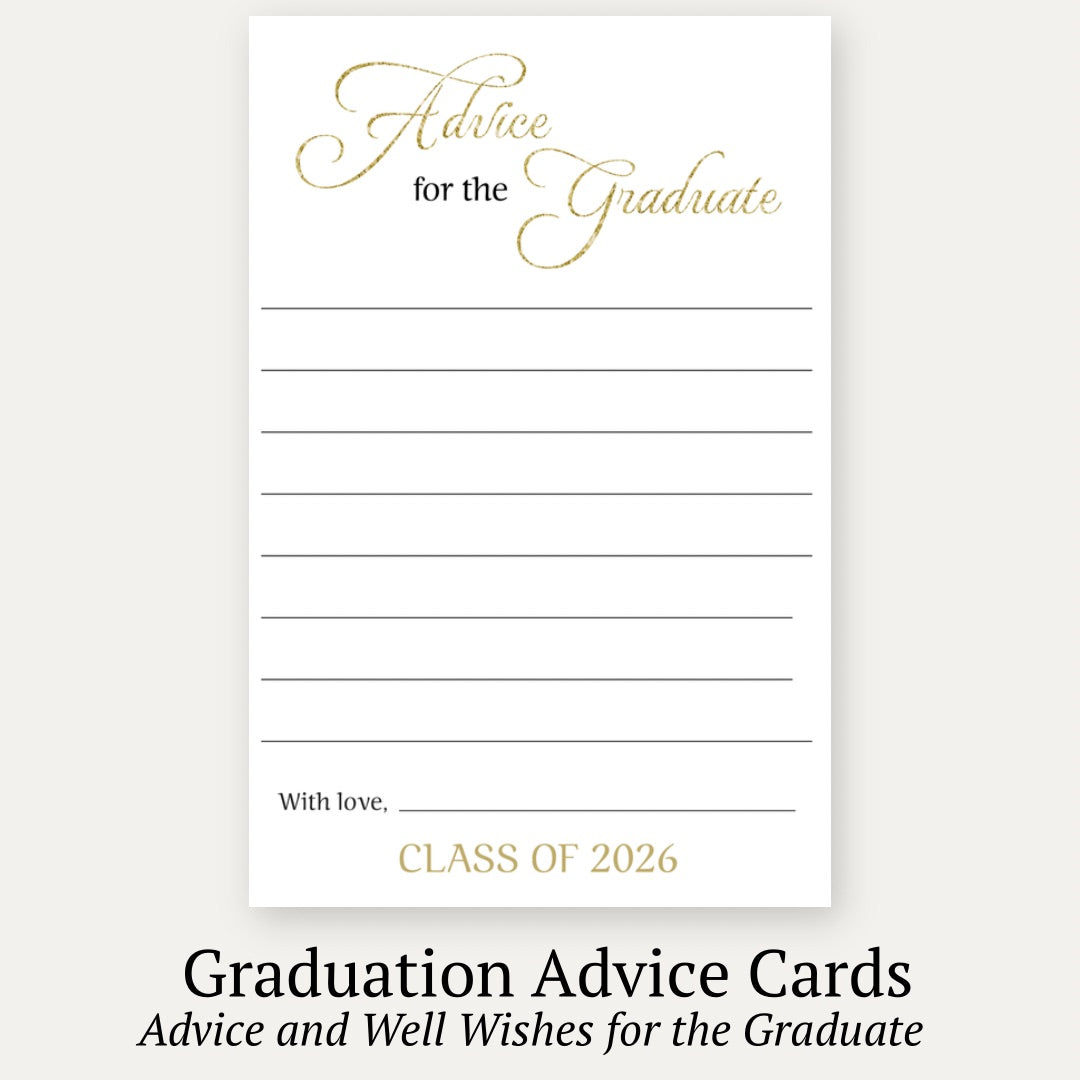 Cap & Confetti Graduation Advice Card