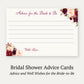 Burgundy Blooms Advice Card