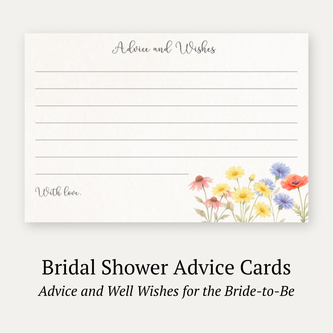 Wildflower Advice Card