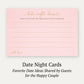 Bridal Gown Date Night Card