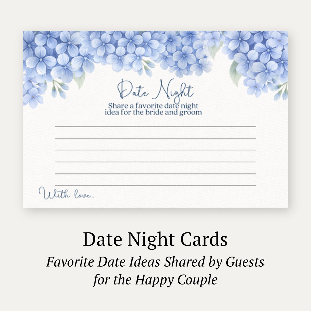 Hydrangea Date Night Card