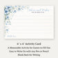 Blooming Corners Something Blue Advice Card