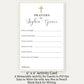 Christian Graduation Prayer Card