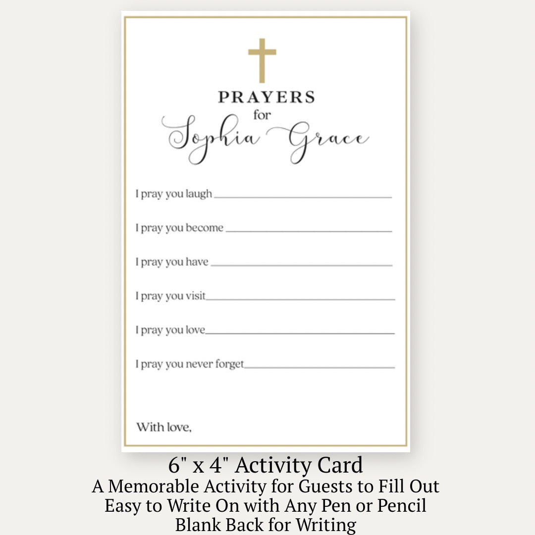 Christian Graduation Prayer Card