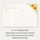 Sunflower Recipe Card
