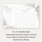 Sage & Blue Bloom Recipe Card