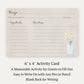 Country Mason Jar Recipe Card