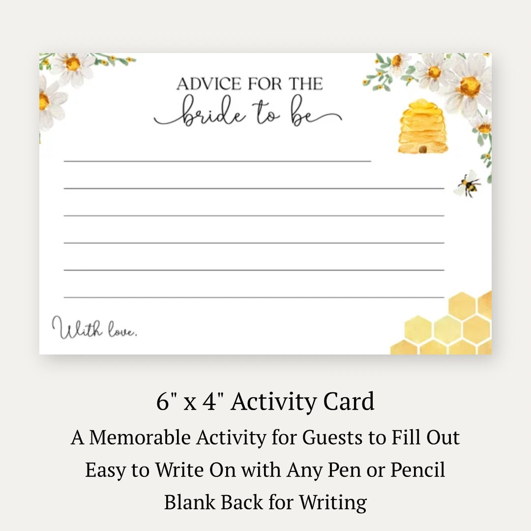 Bride to Bee Advice Card