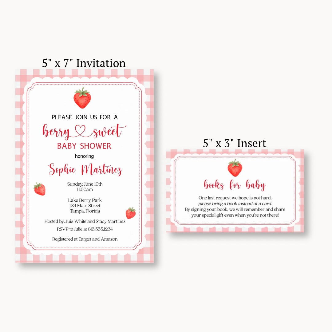 Berry Baby Bring a Book Card