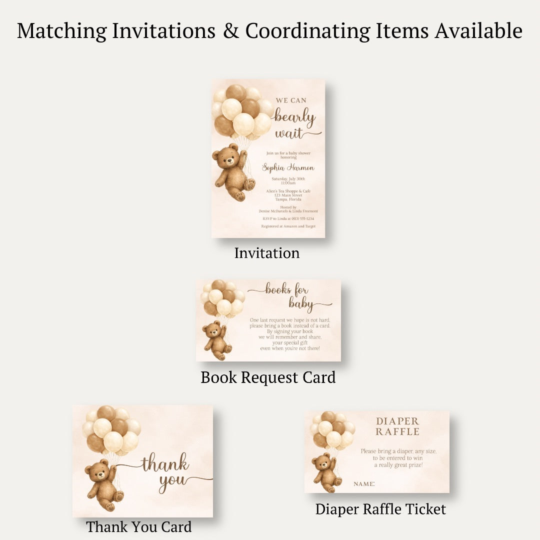 Bearly Wait Brown Bring a Book Card