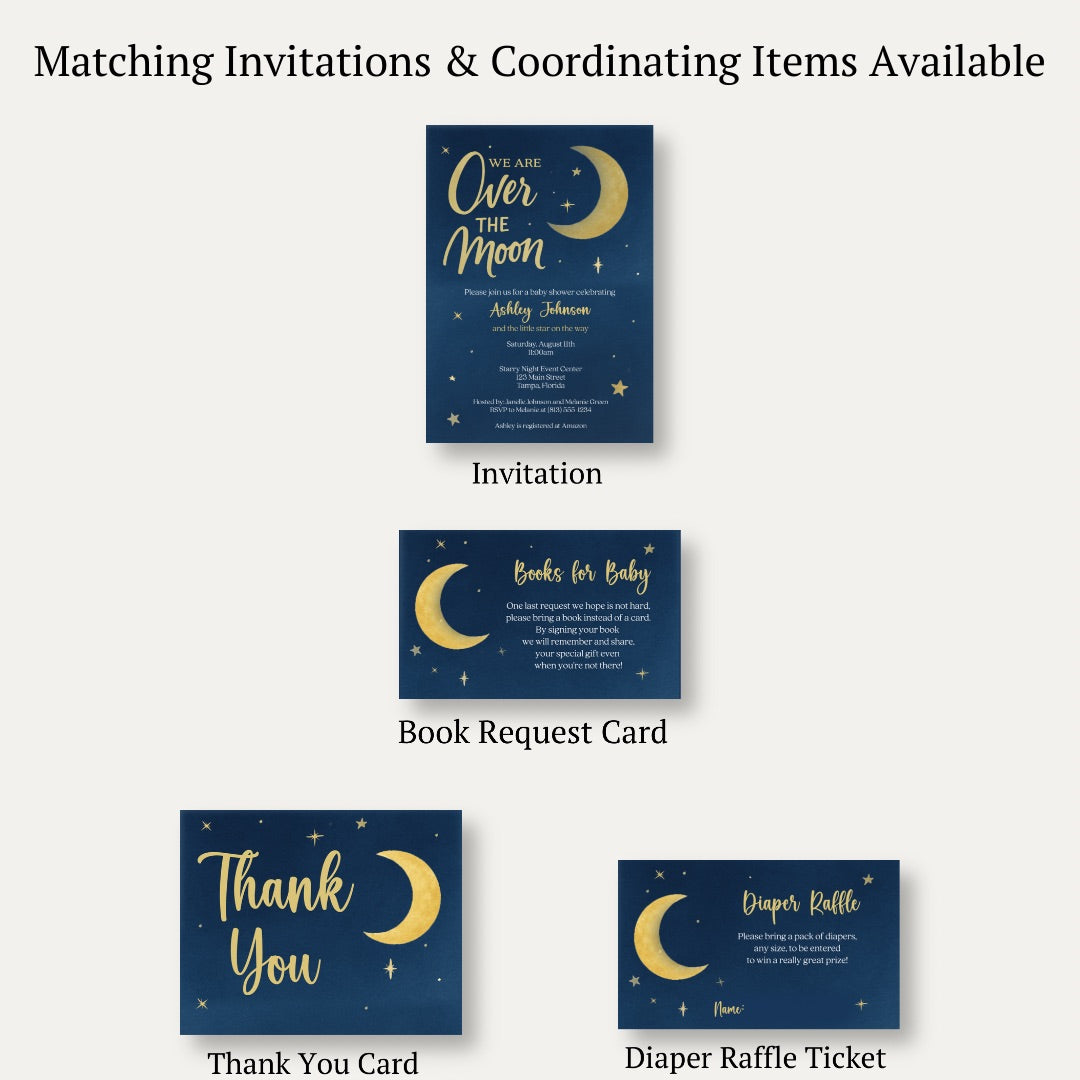 Over the Moon Bring a Book Card