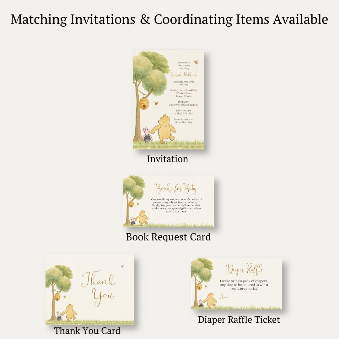 Winnie the Pooh Classic Bring a Book Card