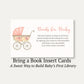Pink Vintage Carriage Bring a Book Card