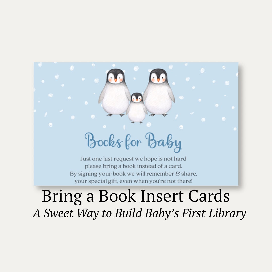 Penguin Bring a Book Card