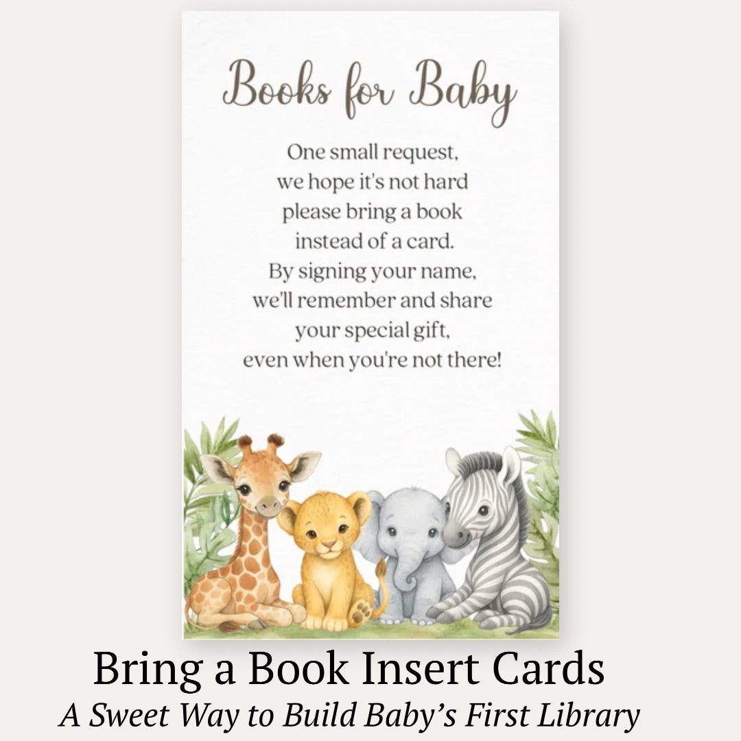Jungle Safari Bring a Book Card