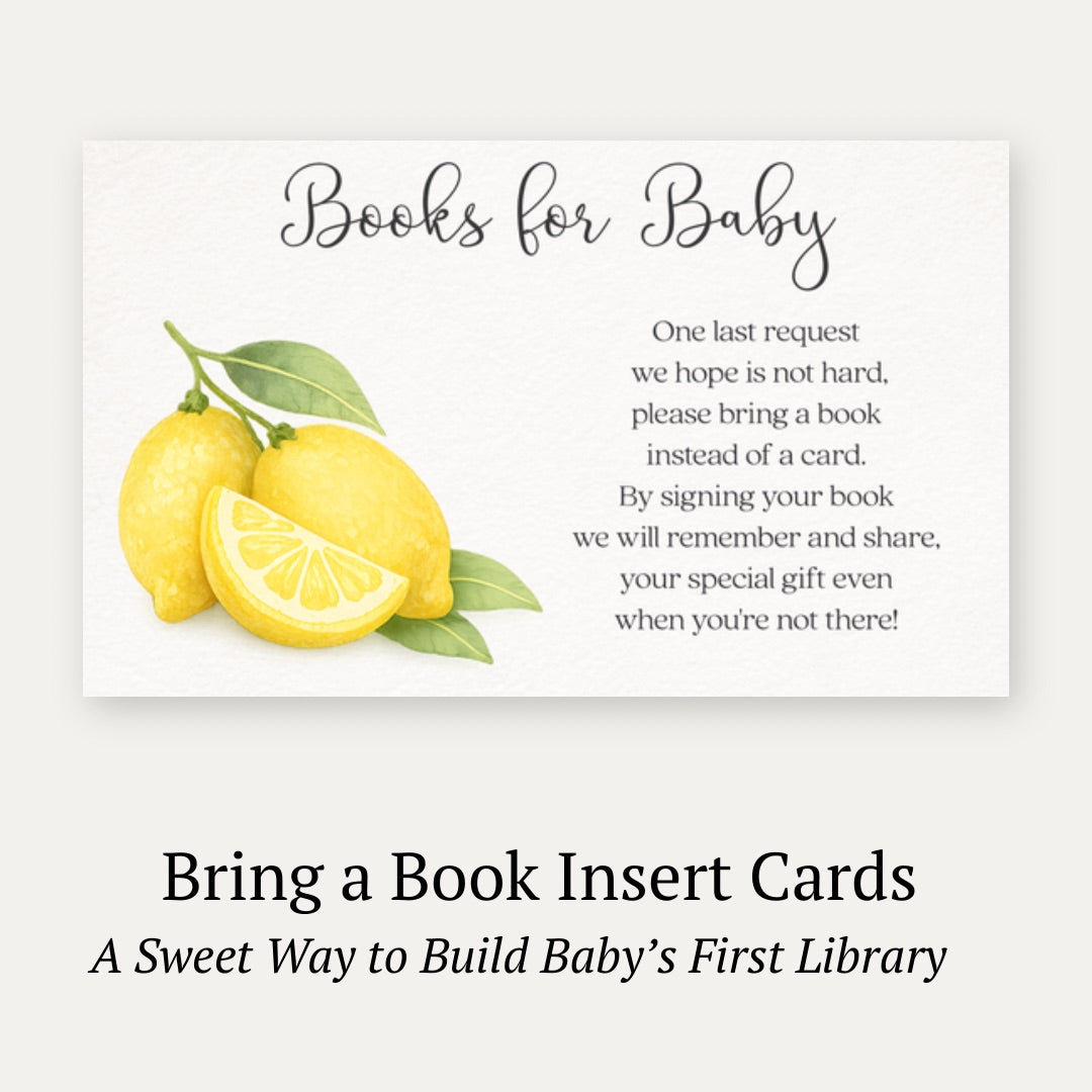 Lemon Baby Bring a Book Card